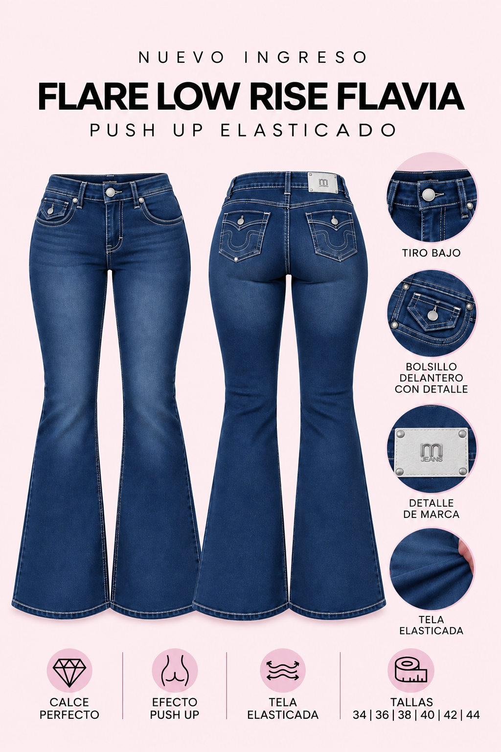 Flare low rise Flavia