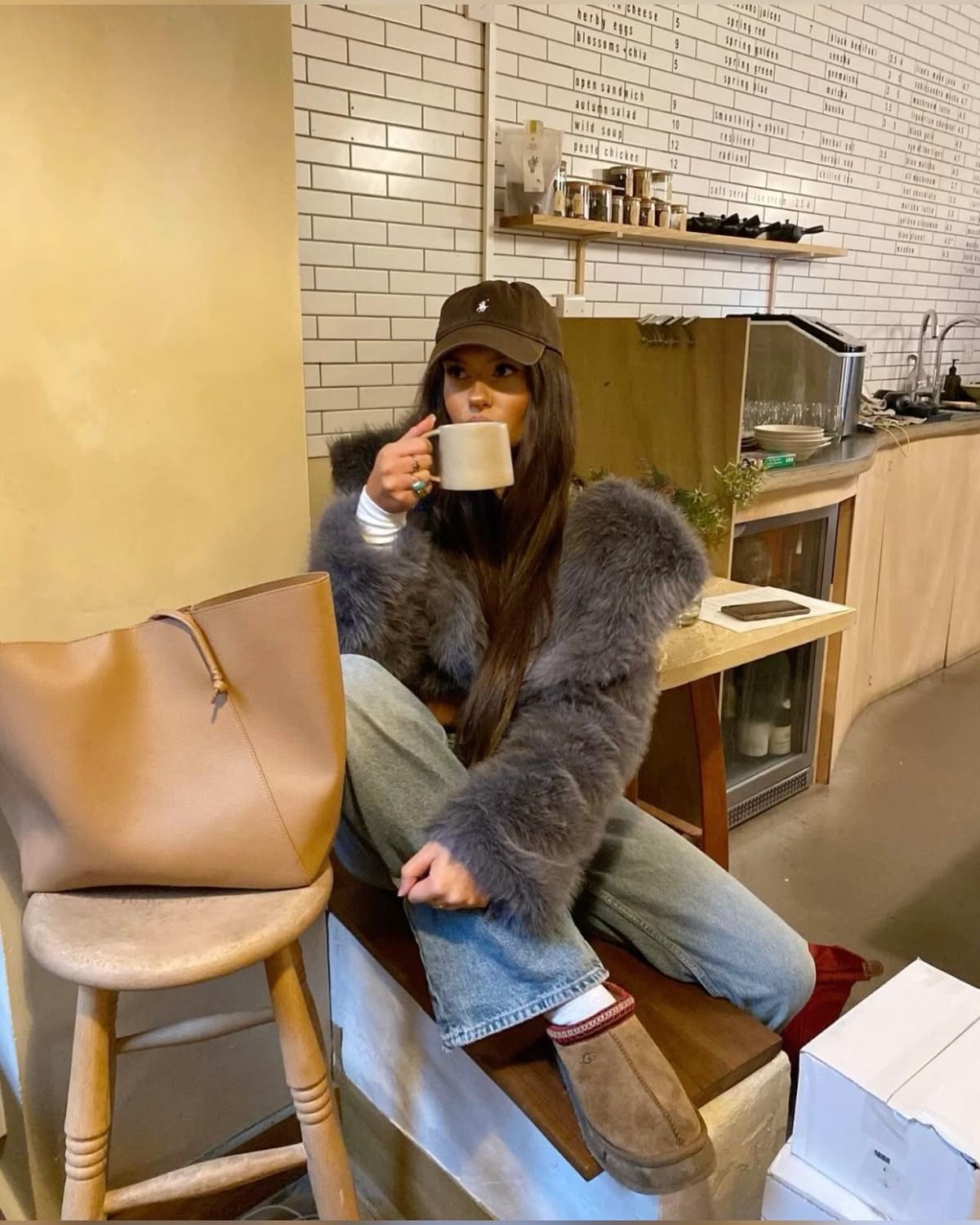 Coat fluffy