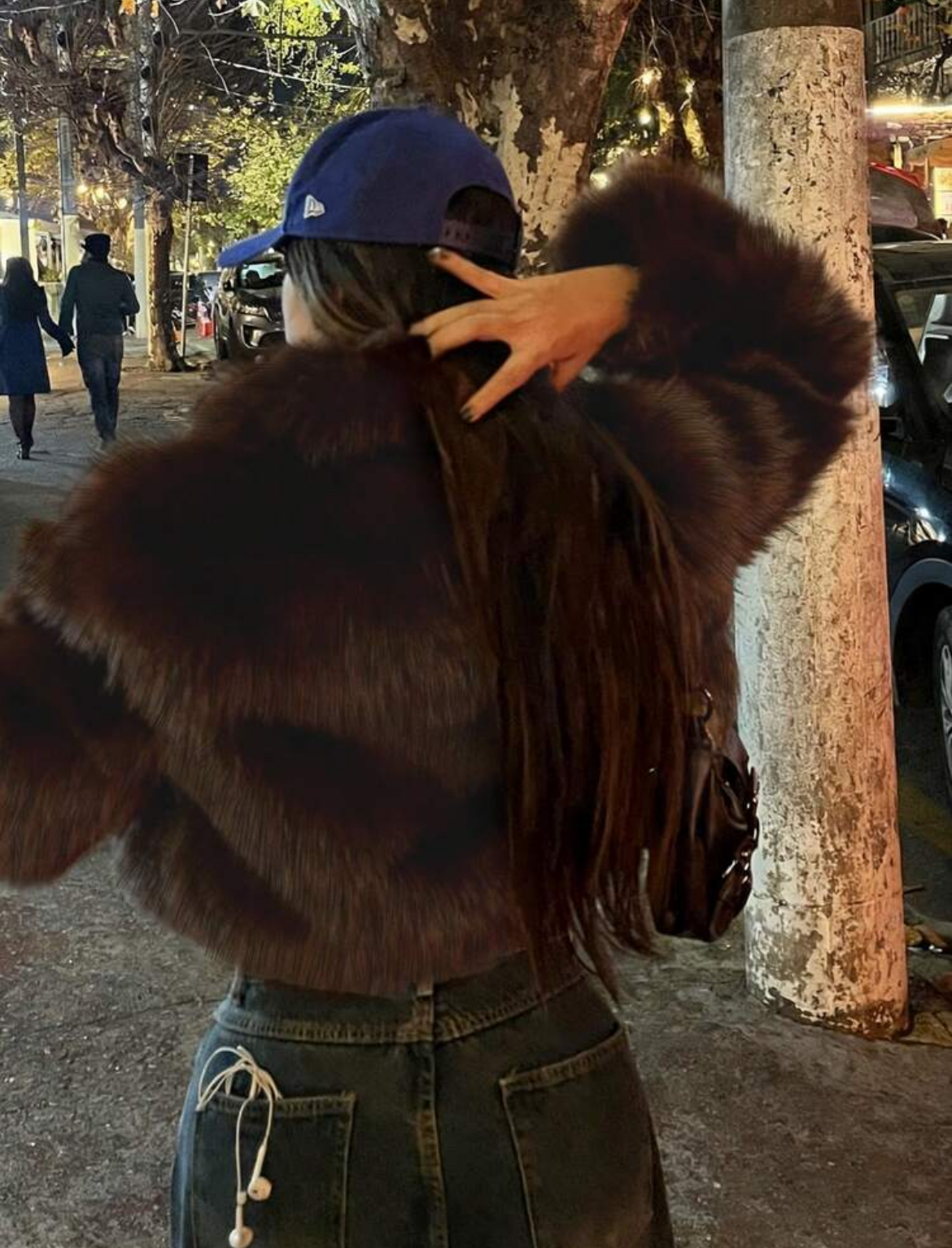 Coat fluffy