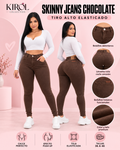 Skinny jeans chocolate